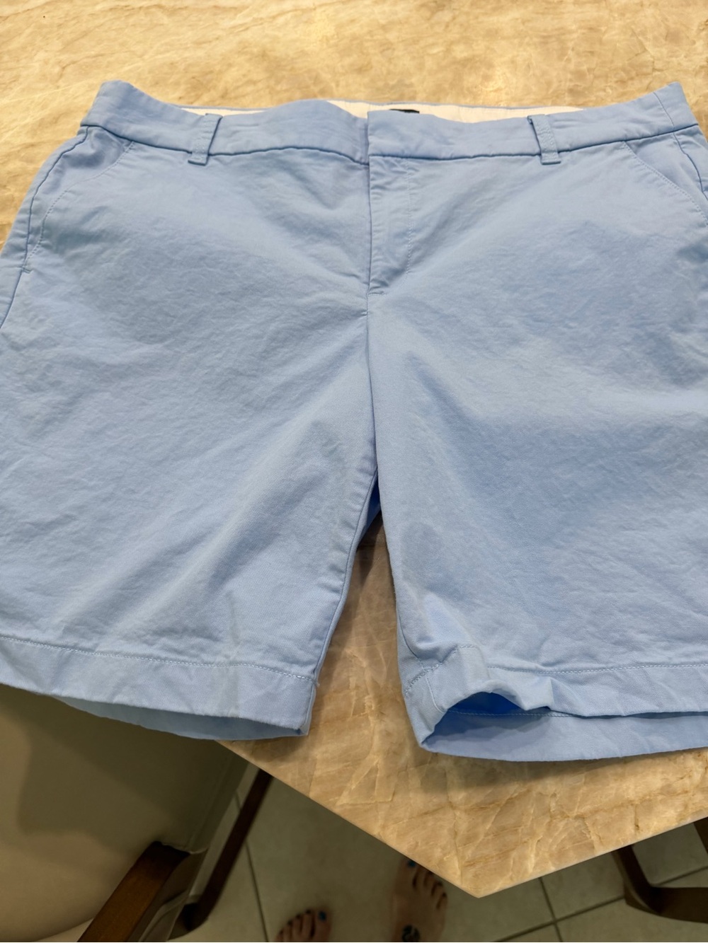J. Crew Pale Blue Cotton Bermuda Shorts